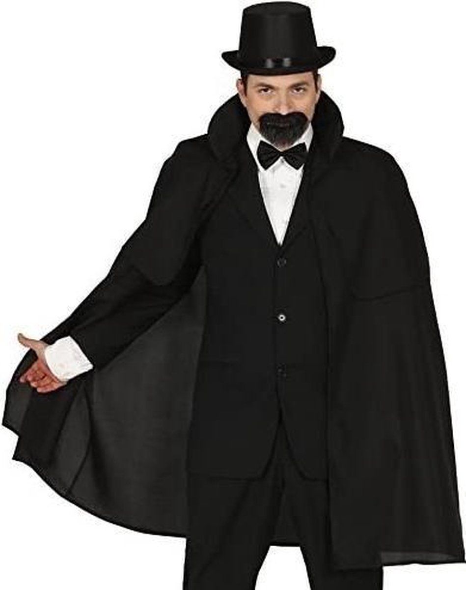 Fiestas Guirca Verkleedcape 100 Cm Zwart