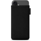 Adore June Mobiele telefoon zak Classic gerecycled zwart compatibel met iPhone 16 2024, moderne duurzame R-PES stoffen, Made in Europe