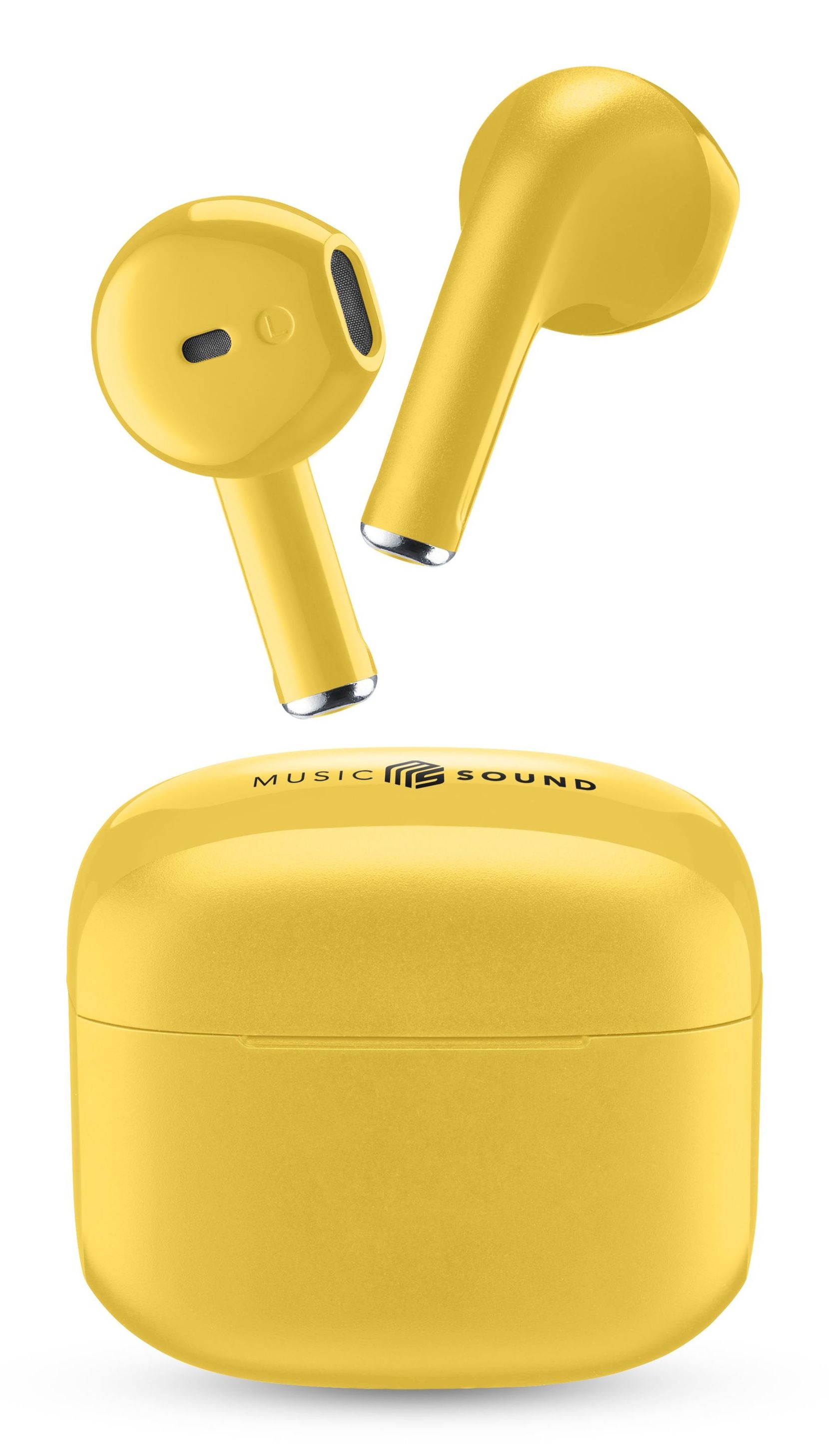 Music Sound Cellularline SWAG BT Kopfhörer MS Gelb Wireless In-Ear Headphones
