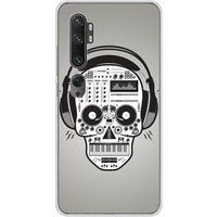 1001 coques Xiaomi Bedrukt siliconen hoesje compatibel met Xiaomi Mi Note 10, Xiaomi Mi Note 10 Pro Skull music