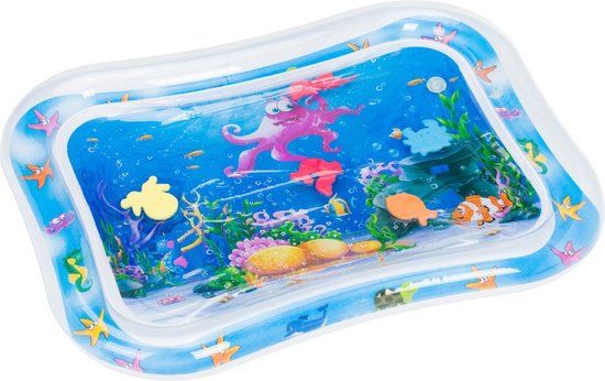 Zavelo Watermat - Opblaasbare Watermat - Speelmat - Waterspeelgoed - Baby - Tummy Time - Blauw