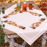 Vervaco Tafelkleed Kit Winterdorp 80 x 80 cm
