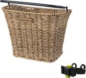 Basil Bremen Rattan Look Fietsmand KF - Voorop - Lichtbruin