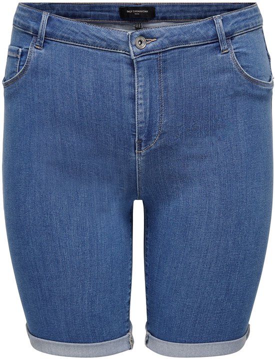 ONLY CARMAKOMA CARTHUNDER Denim Shorts - Medium Blue