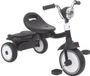 Sans marque Tricycle - avec pédales - Tricycle - Vélo pour tout-petit - Tricycle Trike - Vélo d'enfant - Roues PU - Absorption des chocs - Pliable - Selle réglable - Avec lumière - Noir-blanc