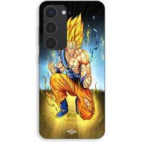 Maniacase Coque Pour Samsung Galaxy S23 Plus Goku Genou a Terre