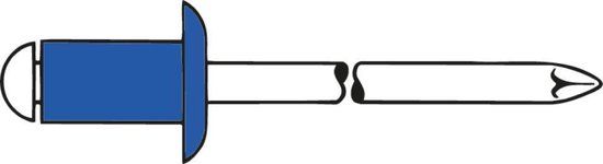 Gesipa Blindklinknagels Staal/Staal 4,8x20mm - 250 stuks