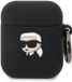 Karl Lagerfeld KLA2RUNIKK hoesje voor AirPods 1/2 - Zwart