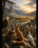 The Journey West and the Great Expansion of the United States of America: As Told by the Bald Eagle, Rattlesnake, Fox, and Dove