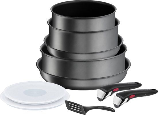Tefal Ingenio Daily Chef Pannenset - 10-delig - Zwart