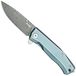 LionSteel Myto Damascus, Blue Titane MT01D-BL couteau pliant, design Molletta