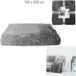 Home Deco Factory Fleece deken - grijs - 150 x 200 cm - polyester