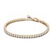 PANDORA Timeless Funkelndes Tennisarmband aus Sterling-Silber mit vergoldetre Metalllegierung und Cubic Zirkonia, Timeless Kollektion, 20cm, 561469C01-20