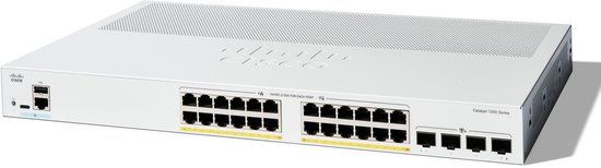 Cisco C1200-24P-4X - Netwerkswitch - Managed - Power over Ethernet (PoE) - Wit