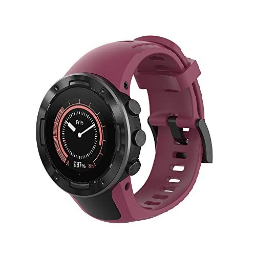 Strap-it siliconen bandje - rosé rood - Geschikt voor Suunto 5