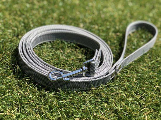 Hondenriem - 10 meter - Grijs - Antislip - Trainingslijn