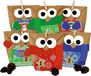 Calendrier de l'Avent à remplir - Hiboux de Noël - Hiboux Noël 2021 - Ensemble de pulls en tricot - À faire soi-même - Pour enfants et adultes