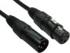 RS PRO XLR-kabel 3-polig, XLR 3-polig, XLR 0,5 m, zwart