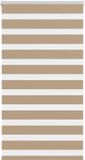 vidaXL Zebra Blind 85x100 cm Polyester Sand Brown