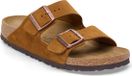Birkenstock Arizona Suede Leather Teenslippers Roze Maat 36 Unisex Herfst/Winter 2024
