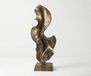 Arvena Sculpture l37 x P16 x H92 cm Aluminium Or Ancien Fait main