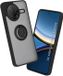 Techsuit Hoesje geschikt voor Xiaomi Poco F7 Pro - Glinth Back Cover met ring en magneet - Zwart