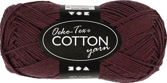 Creotime Katoengaren Donkerpaars 170 Meter - Creativ Company