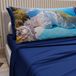 PETTI ARTIGIANI ITALIANI Zante Maxi-katoenen beddengoedset met kussenslopen en hoeslaken, 180 x 200 cm, 100% Made in Italy, motief Zante Electric Blue