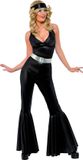 Smiffy's 70s Diva Costume, Black, Women's, Size M