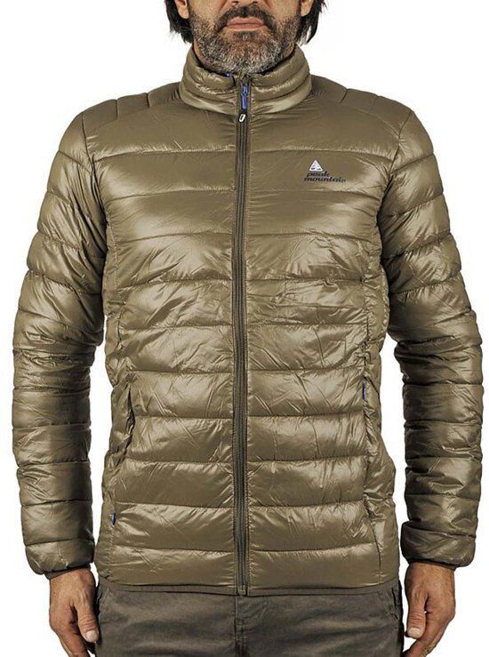 Peak Mountain Winterjas Ceking Heren XXL Kaki/Groen Ganzendons Waterdicht Winddicht