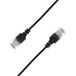 Elfcam - 2m Ethernet-Kabel Cat 6A Ultra Slim 10 Gbps 32 AWG UTP OD2,8mm 500MHz, 10Gb Thin RJ45 CAT 6A Patchcord voor LAN, Router, Modem, Xb Laptop and Servers, Zwart, 2 Meter