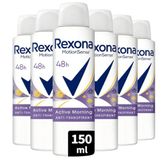 Rexona MotionSense Active Morning Deodorantspray met 48 uur bescherming tegen lichaamsgeur en okselzweet, 150 ml, 6 stuks