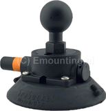 Seasucker 4.5" zuignap met vacuumpompje en RAM Mounts C-kogel