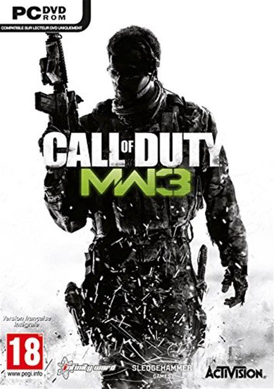 Just for Games Call of Duty: Modern Warfare 3, PC Standard Edition, Shooter, First Person, DVD-ROM, French