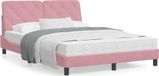 Maison Exclusive - Lit avec matelas Rosa 140 x 190 cm, velours