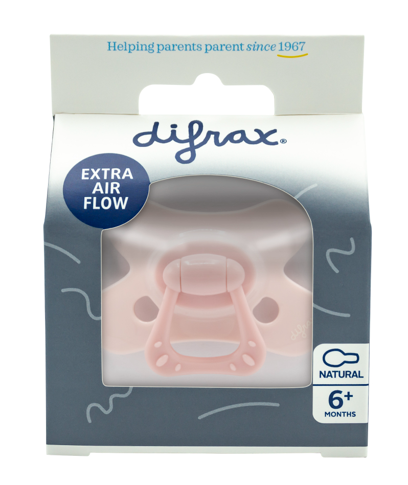 Difrax Fopspeen Natural 6+ M Pink Opal