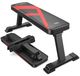 Banc de musculation - Pliable - Charge maximale 300 kg - Banc plat