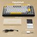 AK820 Mécanique clavier de jeu - 87 touches - Interrupteurs Hot-swap - Touches ABS - Éclairage RGB multicolore - Connexion USB - Bright Moon