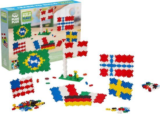 Plus-Plus Learn to Build Landen & Vlaggen 700 delige bouwset