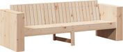 vidaXL Banc de jardin Naturel 185,5 x 60 x 62 cm Bois de pin massif