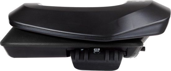 Bobike One Junior Achterzitje - Zwart/Zwart - Dragerbevestiging - 22-35 kg
