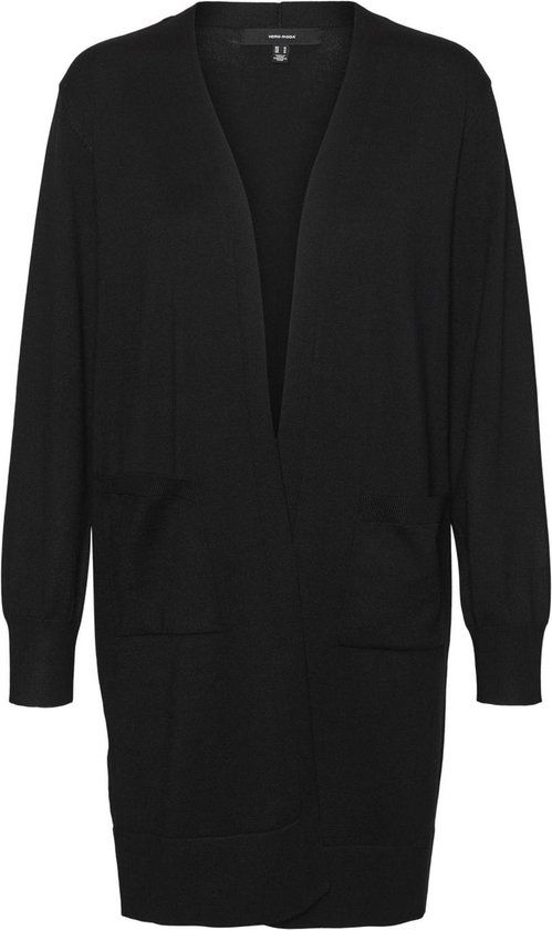 Vero Moda VMSILJE LS OPEN CARDIGAN GA NOOS - Black - L