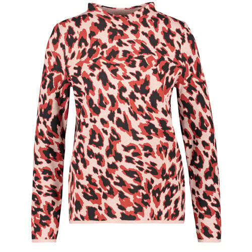 Gerry Weber Gerry Weber sweater met dierenprint bruin