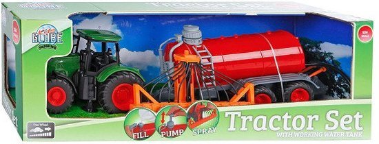 Kids Globe Tractor met Giertank, 49cm