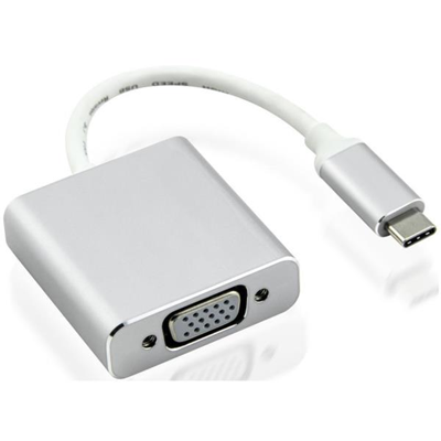 Nilox USB Type-C naar VGA Adapter - Zilver