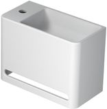 INK - Fontein Polystone Links met 1 Kraangat - 400x200x300 mm - Mat Wit