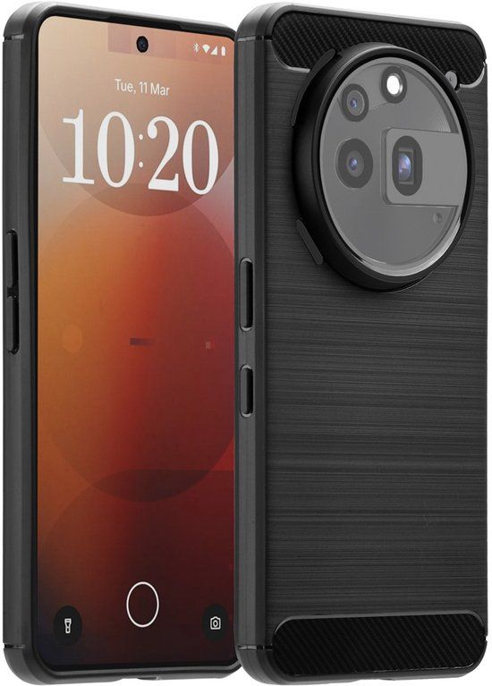 imoshion Hoesje - Geschikt voor Nothing Phone (3a) Pro - Brushed Backcover - Zwart