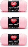 Red Heart Super Saver babyroze garen - 3-pack
