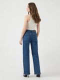 Y.A.S. Rosie HW Straight Jeans Medium Blue Denim