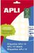 Apli Stickers Gomet Ø 19 mm Blanc Plastique 400 Pièces